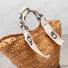 Designer Tassen Strozakken Strandtas Vrouwen Zomer Grote Capaciteit Tote Bags Geweldig voor op het strand Emmerzakken Letter Strap Wrap Handle Boodschappentassen Tote Bags Bamboo Style