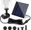 Wasserkreispumpenkit mit separatem Solarpanel von 3 m Kabel und 4 Düsen für Fountain Pool Teich Badewater Wasser Fahrrad Garten Terrasse Fischtank