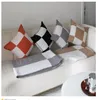 TOP Luxury H Letters Throw Pillow Case Cashmere Luxury Designer Pillows Designer Cushion Cover Pillowcase Without Core