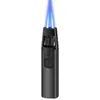 Double feu fort bleu Jet briquet taille de flamme réglable coupe-vent haute température outils d'allumage 5MSM