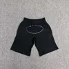 Designer curto cortez verão masculino algodão solto ilha do diabo impressão rua moda cortz shorts rua hip-hop malha alta rua cinco pontos shorts montanha 218