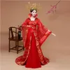 Roupas de qualidade Traje original da princesa imperial Hanfu Roupa de cauda vermelha Mangas largas Dominador Casamento da rainha chinesa Dr218S