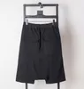 Spodenki Summer Black Men's Low Drop Crotch Bawełniane krótkie spodnie Sarrouel szerokie nogi sport swobodny mężczyzn długość kolan