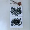Temporary Tattoos 100piece Owl Skull Wholesale Tattoo Stickers Men Women Waterproof Temporary Neck Dark Gothic Cool Fake Tattoos Big Size Stickers 230701