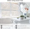 Window Film Privacy Decorative Glass Clings UV Blocking Coverings Static Cling Non Adhesive Door Stickers 230701