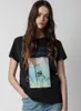 23SS Zadig Voltaire Nouveau créateur T-shirt Summer Pullover Classic Coconut Tree Bees T-T-