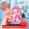 Nuova rotazione a sei facce Finger Bean Intelligence Gyro Antistress Fingertip Cube Learning Educational Magic Disk per regalo per bambini