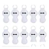 Party Favor 10Pcs Sublimación Diy White Blank Neopreno Long Stripes Chapstick Holder Llavero Drop Delivery Home Garden Festive Supp Dh3Aq