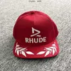 Ball Caps Unisex Rhude Collections Baseball Caps Outdoor Casual Truck Hoed Verstelbaar Paar Cap4638312