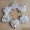 Bedels Natuurlijke Witte Kristal Liefde Hart Handgemaakte Levensboom Vorm Steen Quartz Hangers Voor Sieraden Accessoires Maken Groothandel D Dh7Pe