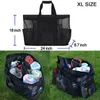 Torby na zakupy Kobiety o wysokiej pojemności przezroczystą torbę przezroczystą podwójnie warstwy upałów dużych piknikowych toreb na plażę torby na ramię TOTE 230701