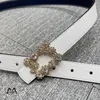 Cintos de grife femininos de alta qualidade Fashion Luxury Learine Lesty Letter Diamantes Cinturão Fivela com Largura da Caixa 2,5cm