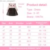 Платья для девочек девочки для девочек Vikita Girls Dloper Press детские леопардовые принт девочек-юбка для девочек-платья для шариковой платья детская одежда 3-8 лет Z230704
