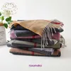 Fashion winter scarves retail for sale Korean version of new autumn and imitation cashmere double sided plaid scarf with thickened extended warmth dual purpos