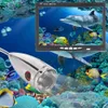 Fish Finder Gamwater Fish Finder подводная рыбалка набор видеокамеры 6 Светодиодные фонари с 7 дюймом с цветным монитором для ледяной рыбалки HKD230703