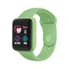 Y68 Smart Macaron Uhr Armbänder Armbänder Blutdruck Herzfrequenzmesser Schrittzähler Cardio wasserdichte Sportuhren für IOS Android