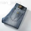 Jeans pour hommes designer 2022 marque de mode imprimé Slim Fit petits pieds pantalon extensible décontracté 41NN