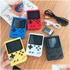 Портативные игровые игроки Minubles Handheld Retro Video Console Can Man хранить 400 игр 8 -битный Colorf ЖК -дисплей Drop Accessories Dhtwi