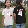 T-shirt maglietta stampati personalizzata per bambini maglietta per il compleanno per bambini