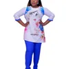 Abbigliamento etnico 2 Set da due pezzi Completi da donna Abiti africani 2021 Dashiki Fashion Africa Suit Top Pantaloni Party Plus Size Abiti per216I