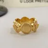 Womens Designer Gold Ring Luxury Classic Jewelry Women Golden Rings Fashion Band Lady Party Wedding Lover Gifts Engagement 2307033BF