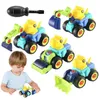 MODELLO DIECAST Mini Truck Toys Intelligent Engineering Construction Toy disponibile per migliorare la coordinamento degli occhi per la mano dei bambini e il motore fine 230703