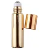 Classic Roller Ball Essential Oil Bottles Electroplated UV Travel Mini Separate Perfume Bottles Cosmetics Container Lotion Spray Atomizer