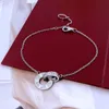 Bracelets de chaîne d'amour classiques Chaîne C Chaîne avec Diamond Bangle Titanium Steel Letter Men Femmes Femmes de luxe Douan