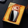 New Rocker Tiger Dead Inflatable Lighter Electronic Ignition Personality Windproof Luminous Lighter Men Gift VBI7Without Gas