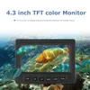 Fish Finder Gamwater Video Fish Fisher 4,3 -дюймовый ЖК -монитор набор для камеры с батареей 5000 мАч для зимней подводной море/реки HKD230703