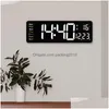 Desk Table Clocks Led Large Display Wall Alarm Remote Control Temp Date Week Power Off Memory Clock Wall-Mounted Dual Alarms Drop Dhgvr