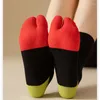 Women Socks للجنسين تمشيط القطن مقسّم أخمص القدمين البسيطة مريحة مريحة من هاراجوكو للرجال جودة عالية الجودة