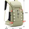 Backpacking packar gratis riddare unisex 40l utomhus resväska multipocket vattentätt sport ryggsäck stor kapacitet vandring klättring väska 230701
