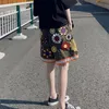 Heren Shorts Japanse Stijl Geborduurd Voor Mannen Mode Zonnebloem Gedrukt Vrouwen Zomer Causale Anime Strand Y2k 230703