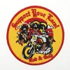 Top Quality Bandidos Support Your Local Embroidery Patch Detailed Patch Red Club MC Biker Motocycle for Jacket 3175