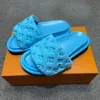 Diseñador de lujo sandalias de verano zapatillas deslizador de cuero genuino zapatillas de pareja zapatos para hombre zapatos de mujer nuevas sandalias de verano zapatos de playa al aire libre Tamaños 35-46 + caja