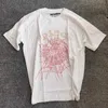 Graphic Tee T-shirt Pink Young Thug Sp5der 555555 Printed Web Pattern Cotton H2y Style Short Sleeves Tees Hip Hop Size S-xl