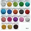 Dekaler Dekaler 18 ST Lot Nail Glitter Holografisk 5g Burk 0 2mm 008 Ögonskugga | Eye Laser Art 230703