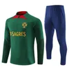 23 24 Portugal Kids Tracksuit Joao Felix voetbaltruien Trainingspak Ruben Neves Bruno Ronaldo Fernandes Portugieser 22/23 Portugese volwassen tracksuits Set Men