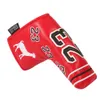 Red #23 PU Leather Embroidery Golf Club Headcover Blade Putter covers