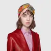 Diseñador 100% Seda Cruz Diadema Mujer Chica Elástico Bandas para el cabello Retro Turbante Headwraps Regalos Flores Colibrí Orquídea