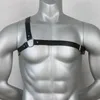 Set di reggiseni 2023 Imbracatura in pelle PU fatta a mano per uomo Gay Goth Bondage Clubwear Bretelle a spalla Hombre Costumi Abbigliamento punk gotico Abbigliamento