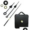 Outros acessórios para relógios Faça você mesmo Mecanismo de relógio Kit de movimento de quartzo preto Reparo de fuso com conjuntos manuais Ponto de cruz Drop Delivery Ho Dhr50
