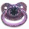 Babybitringar Leksaker MIYOCAR vacker handgjord bling-lila vuxennapp i vuxenstorlek Söt Gem Napp Dummy Silikon Nipple crown 230703