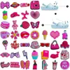 Shoe Parts Accessories Pattern Charms Shoes Slippers Decoration For Cross Pink Series Charm Clog Drop Delivery Otwts