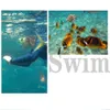 Swimming caps Single Lens Diving Mask Goggles Underwater Waterproof Snorkeling Snorkel Equipment 230701