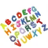 Ímãs de geladeira crianças bebê alfabeto de madeira carta desenho animado aprendizado educacional brinquedo de estudo uni presente entrega em casa jardim dhnbz