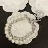 2023 Nouveau Luxe Naturel Perle Chaîne Bracelet Marque Classique Designer CC Bracelet De Mode Coréenne Charme Bracelet pour les femmes De Mariage Bijoux Cadeau