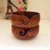 Storage Holders Racks Yarn Handmade Wooden Bowl Handcrafted Sheesham Rosewood Knitting Holder and Organizer Bow 230701