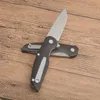 G8579 Flipper Folding Knife 5Cr15Mov Stone Wash 4.5mm Blade G10 with Steel Sheet Handle Ball Bearing Fast Open Folding Knives